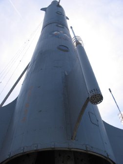 Upclose shot of the Fremont rocket