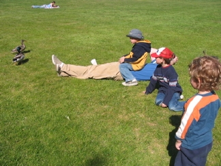 Relaxing in Bellevue City Park