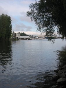 View of Lake Washington Ship Canal from Canal Street Coffee