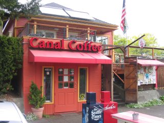 The Front of Canal Street Coffee in Fremont, WA