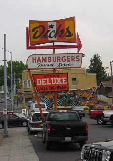 Dicks hamburgers drive-in