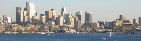 A gorgeous view of the Seattle area skyline.