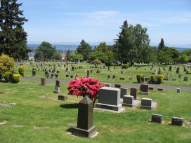 The view from Bruce Lee's grave