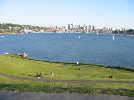 View of Lake Union from Gasworks Park